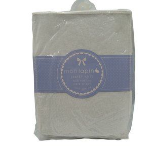 Mon Lapin Crib Sheet Jersey Knit 100% Cotton